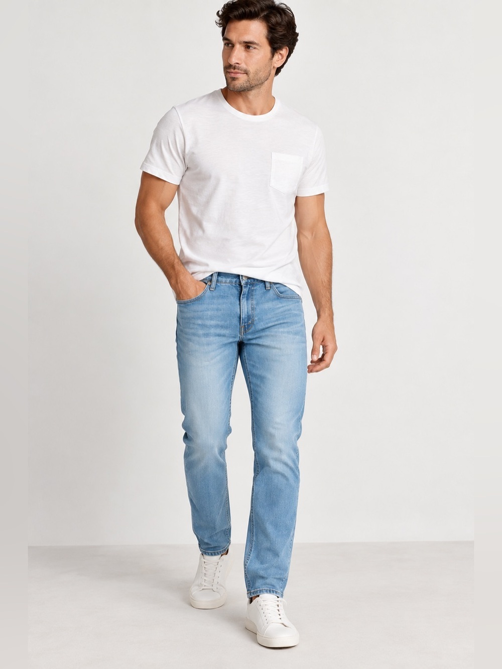 Banana Republic Traveler Jeans Light Wash Slim Stretch 34x30